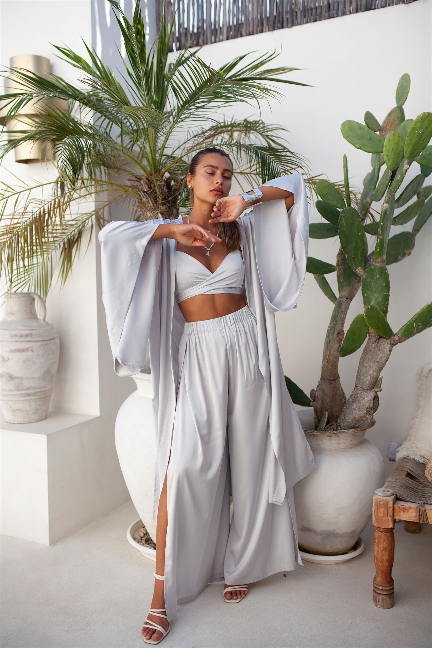 Long kimono — Silver