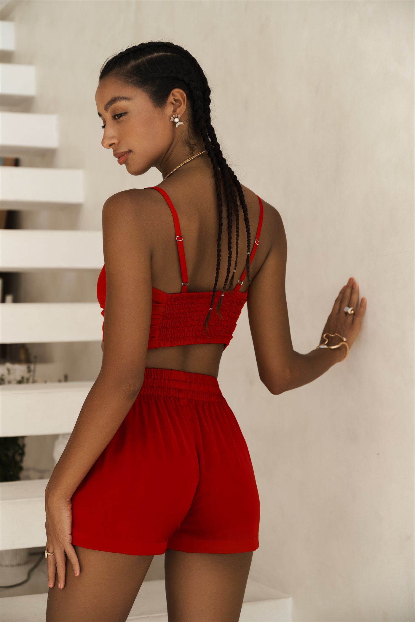 Casual shorts — Red