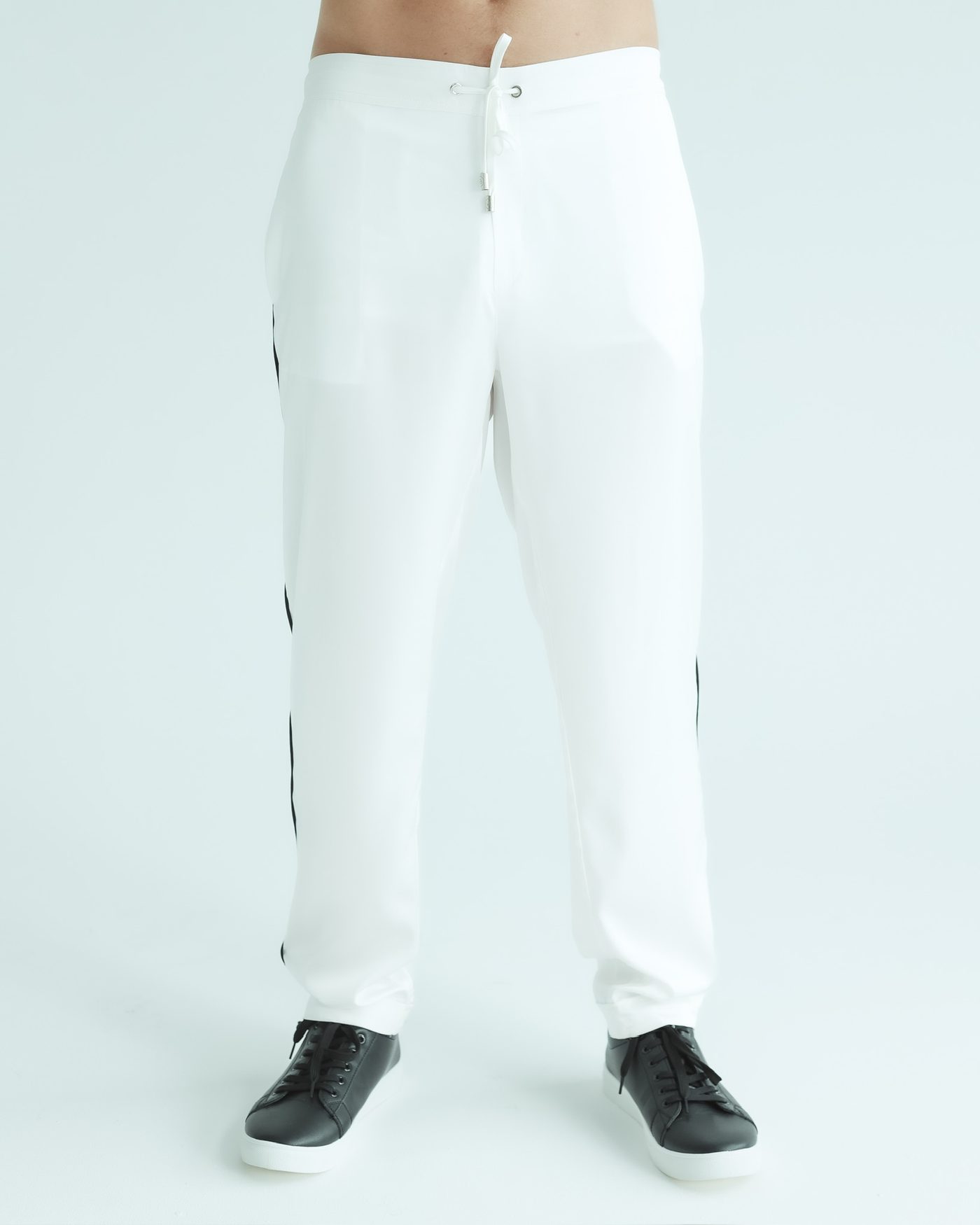 Long Trousers — White with black line