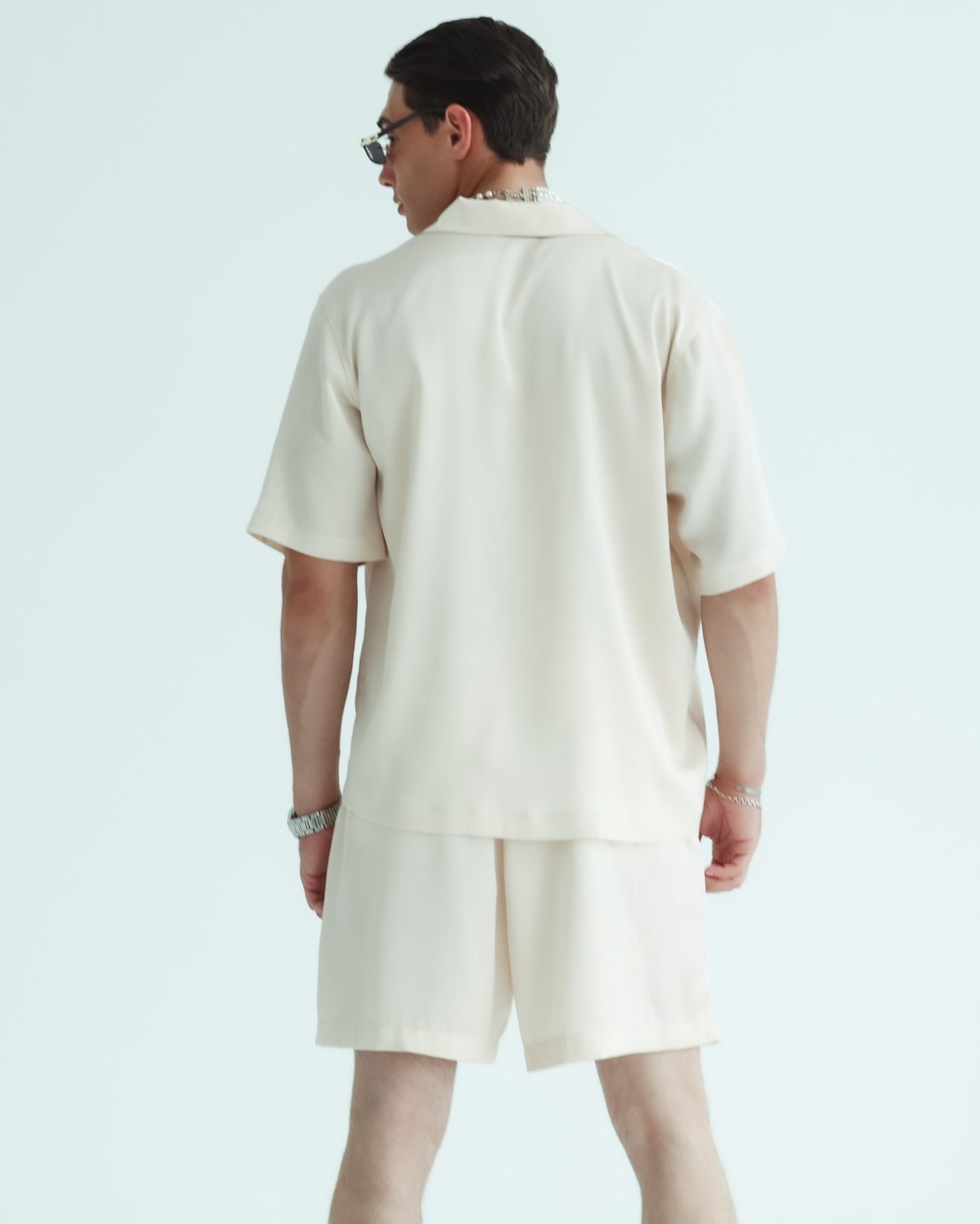 Short sleeve shirt “Leo” — Beige