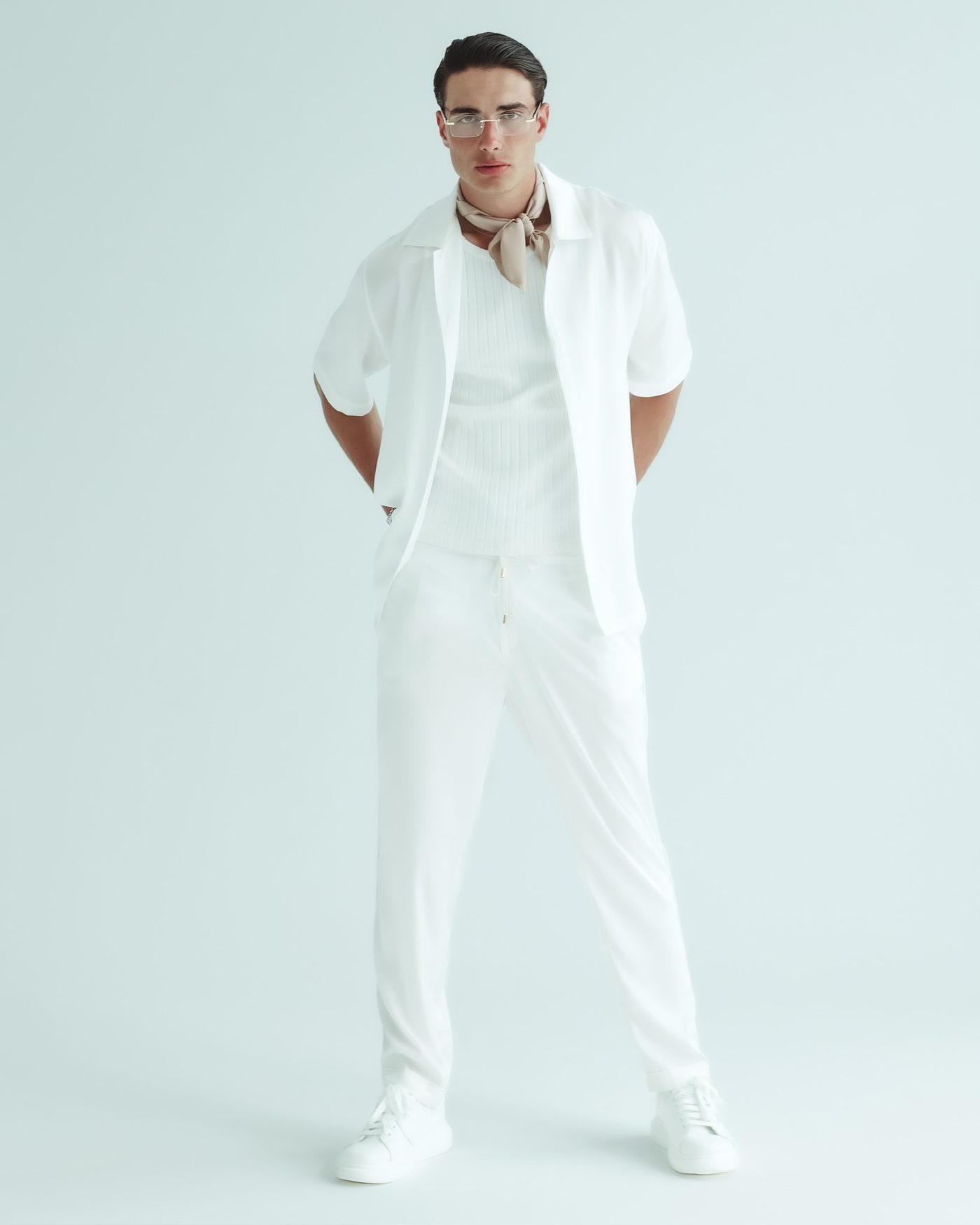 Short sleeve shirt “Leo” — White