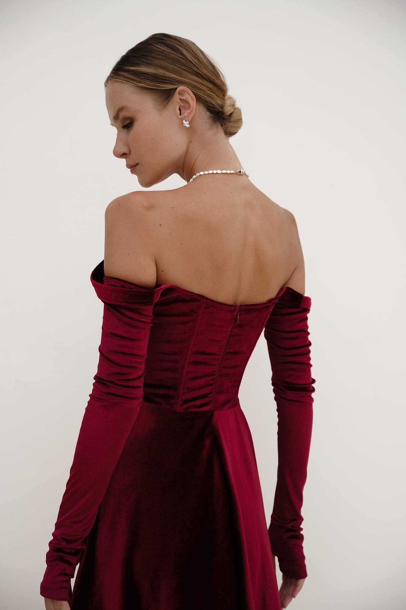 Valkiria dress — Maroon