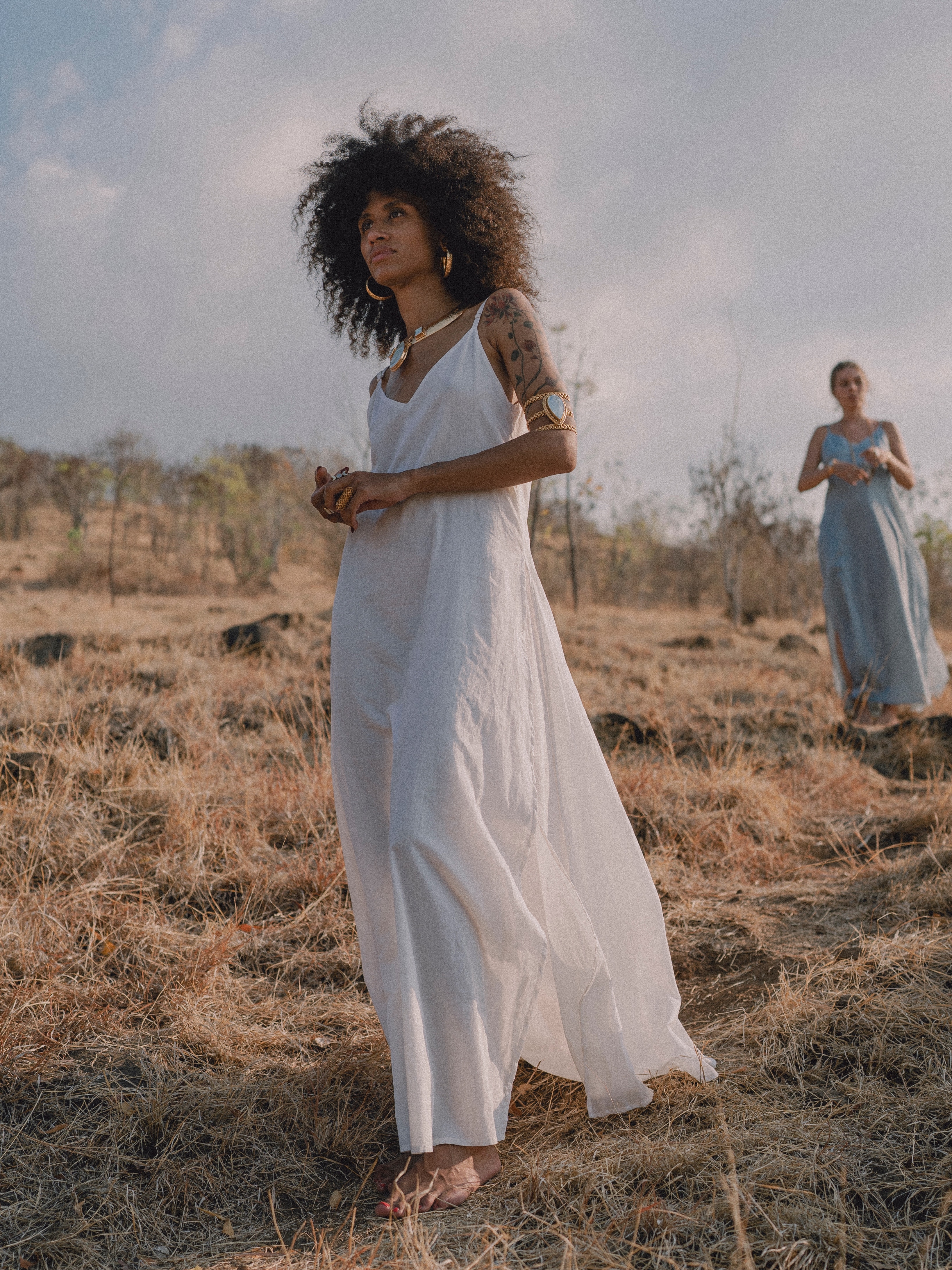 Elegant day dress — Off White