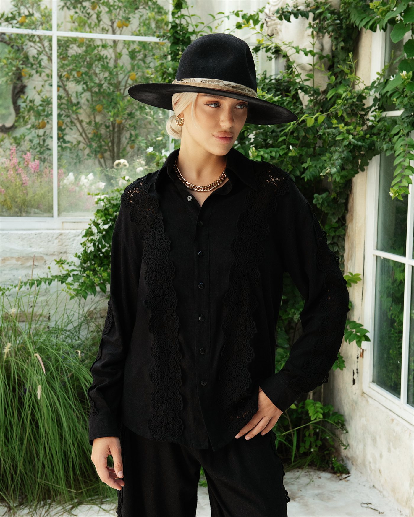 Flores Long sleeve shirt