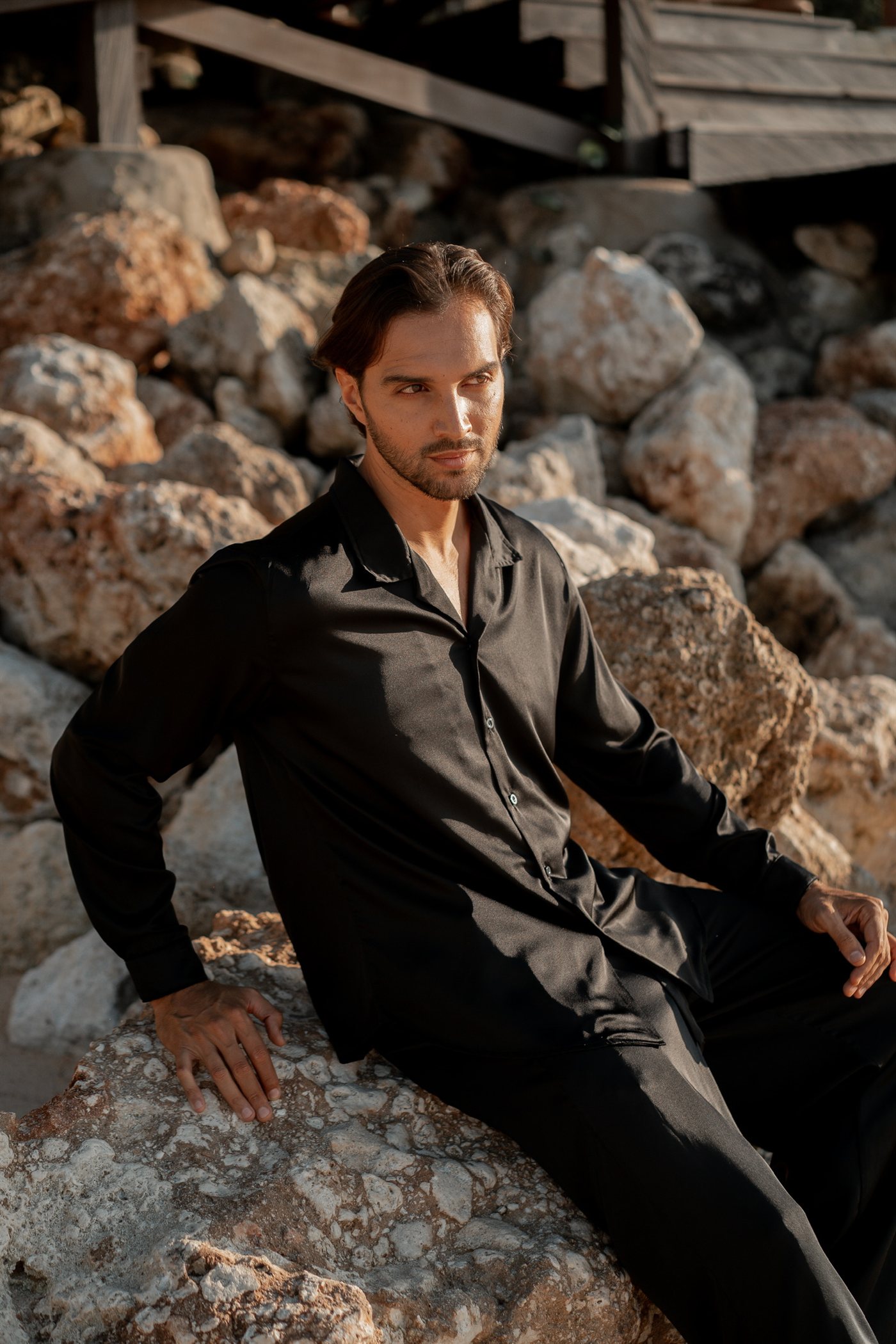 “Luxe Breeze” Shirt — Satin